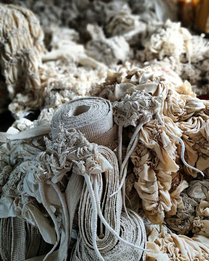 Shibori Undyed Fabric