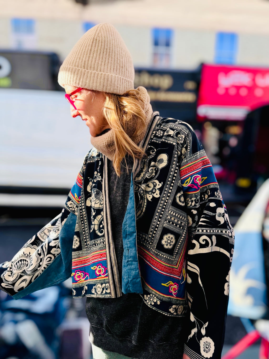 Embroidered Kimono Jacket 红