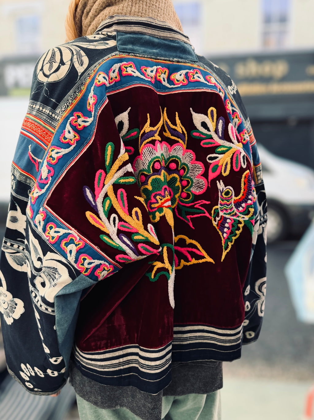 Embroidered Kimono Jacket 红