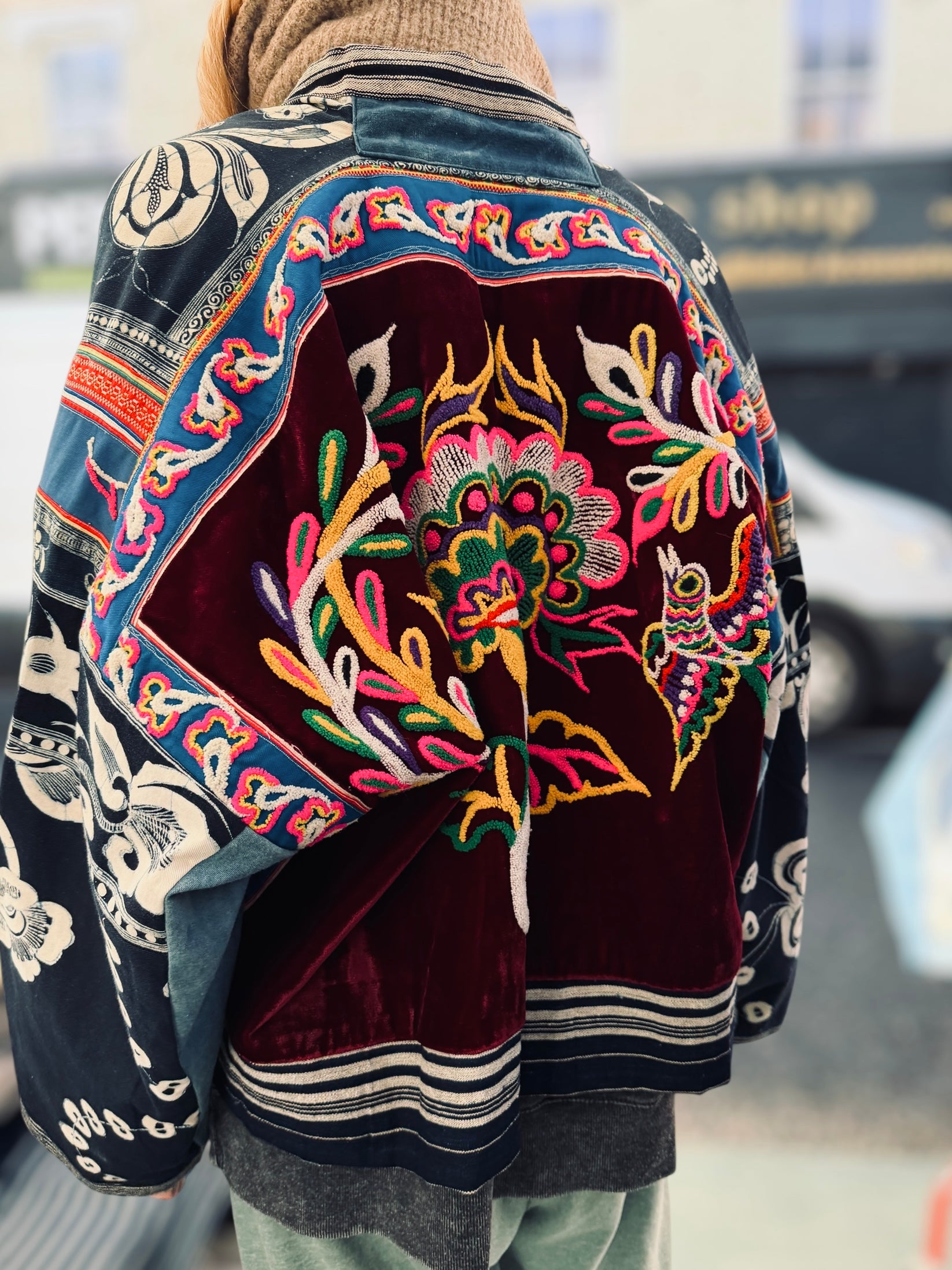 Embroidered Kimono Jacket 红