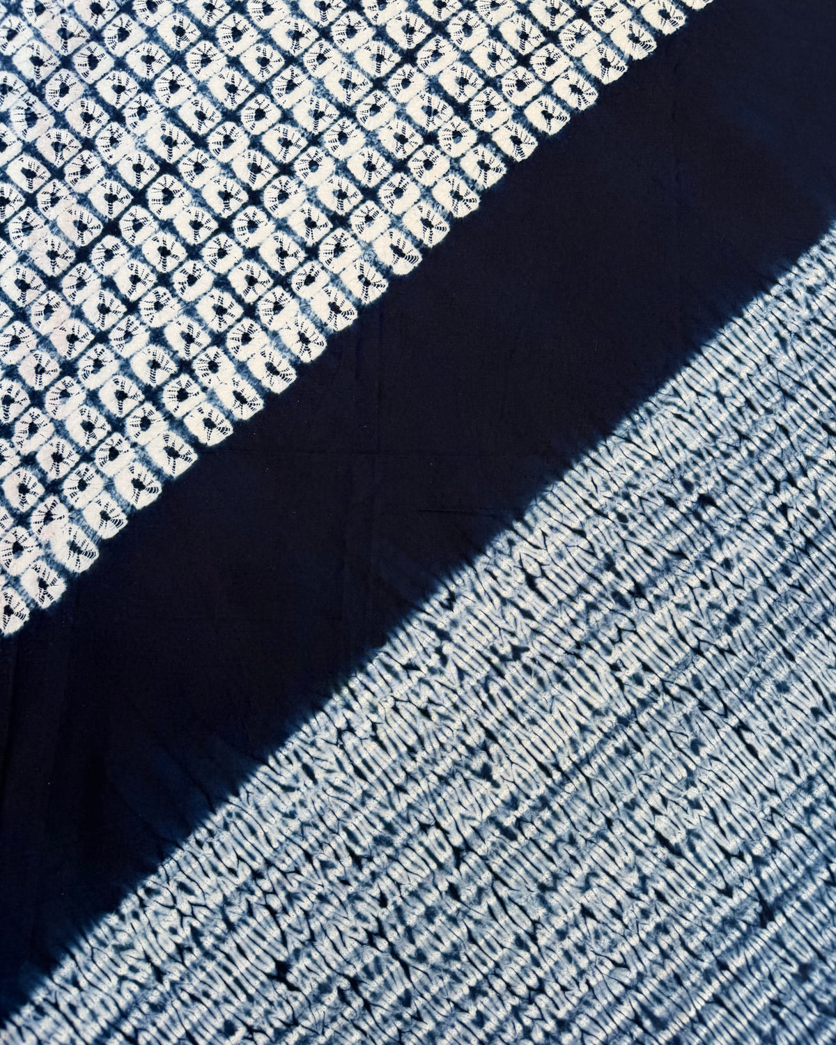 Cotton Shibori Bandana 蓝