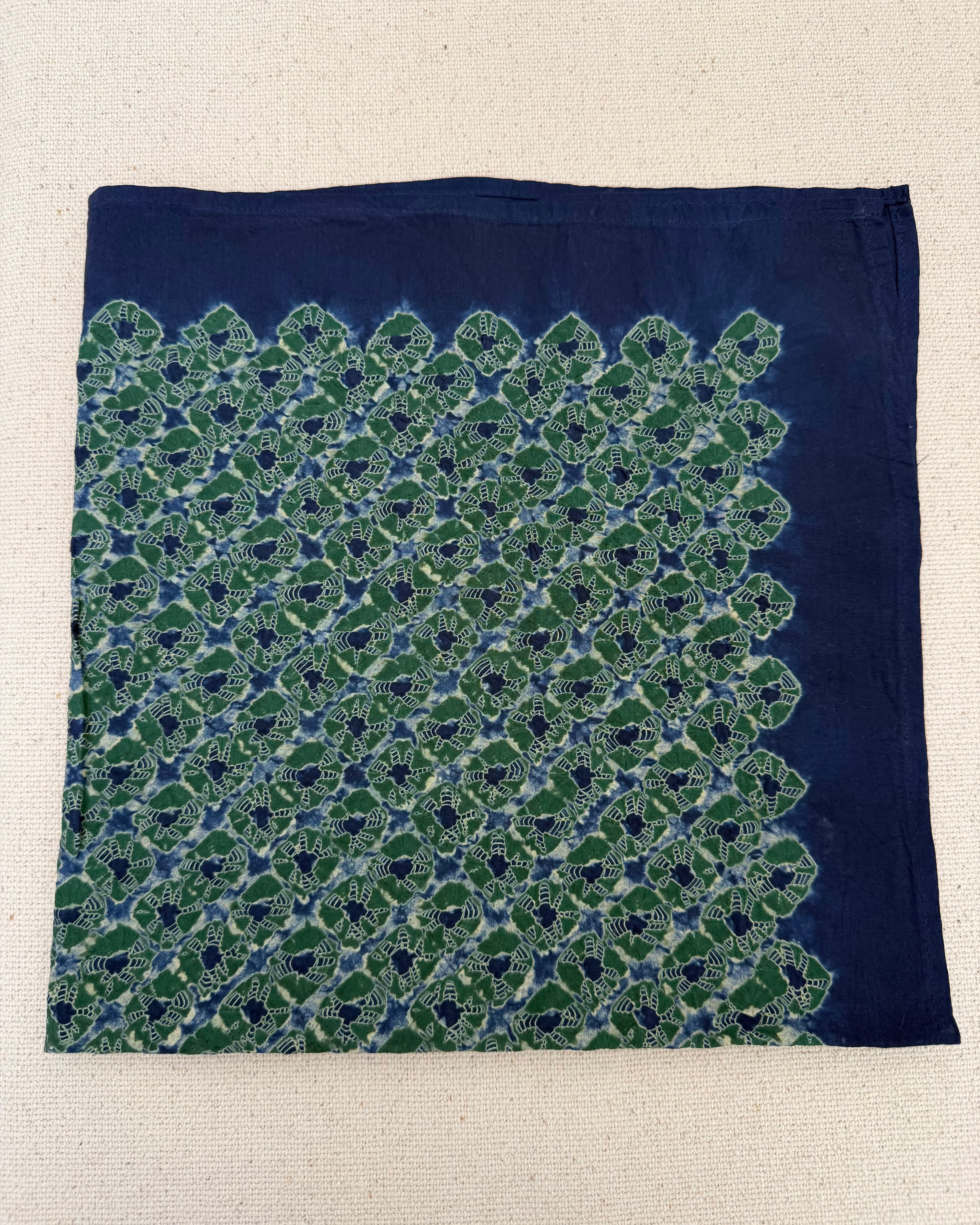 Cotton Shibori Bandana 绿