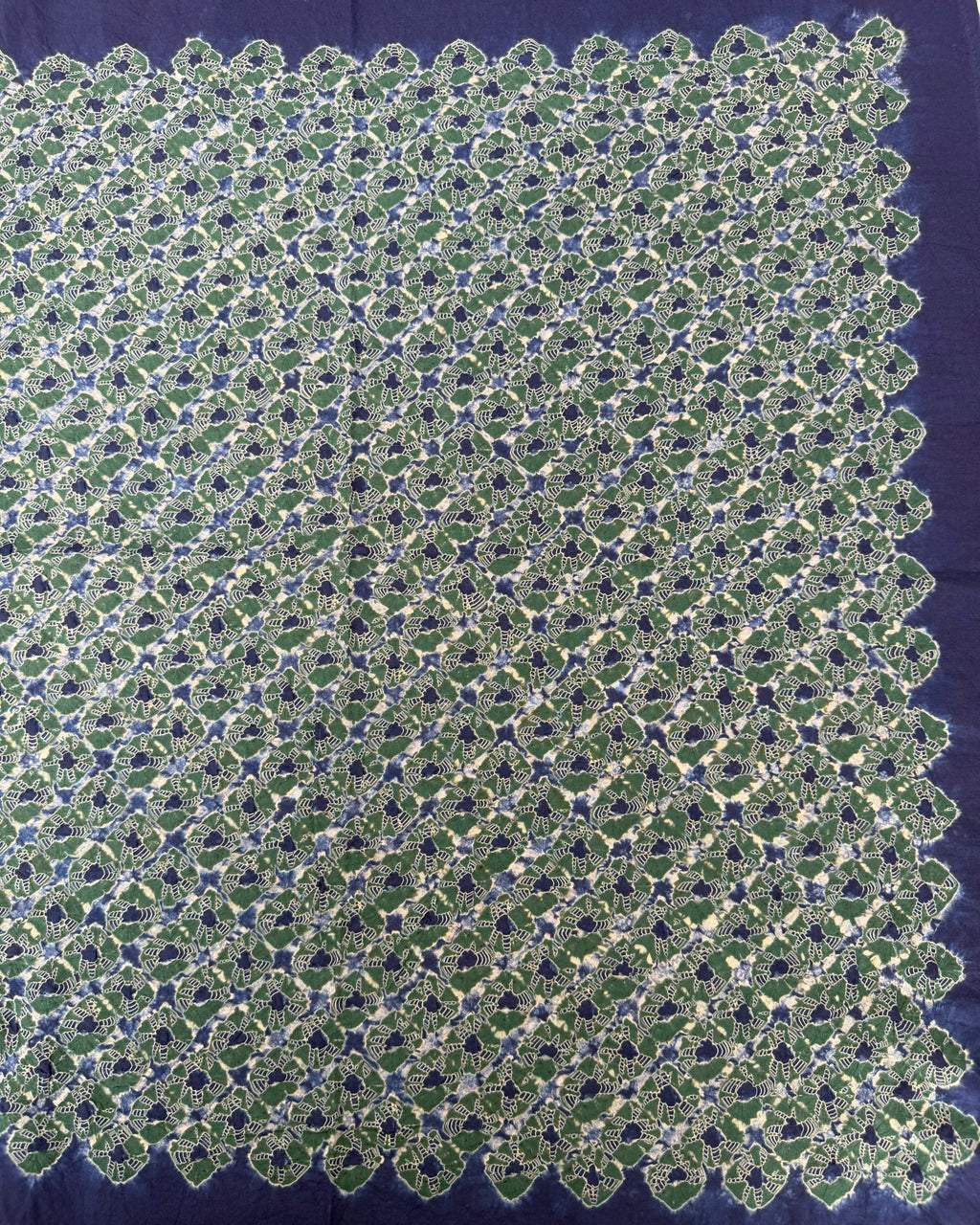 Cotton Shibori Bandana 绿