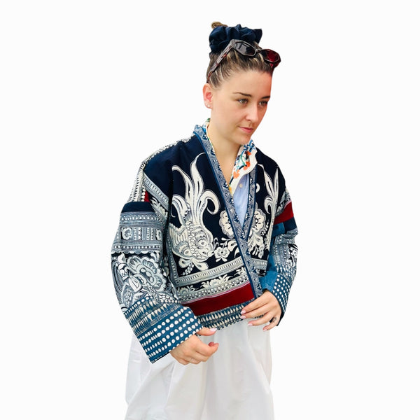 Embroidery Kimono Jacket 金鸡