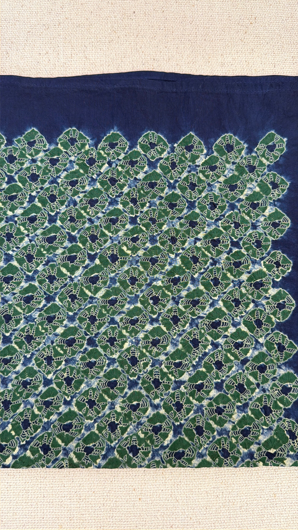 Cotton Shibori Bandana 绿