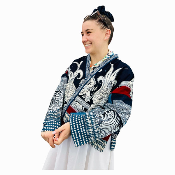 Embroidery Kimono Jacket 金鸡