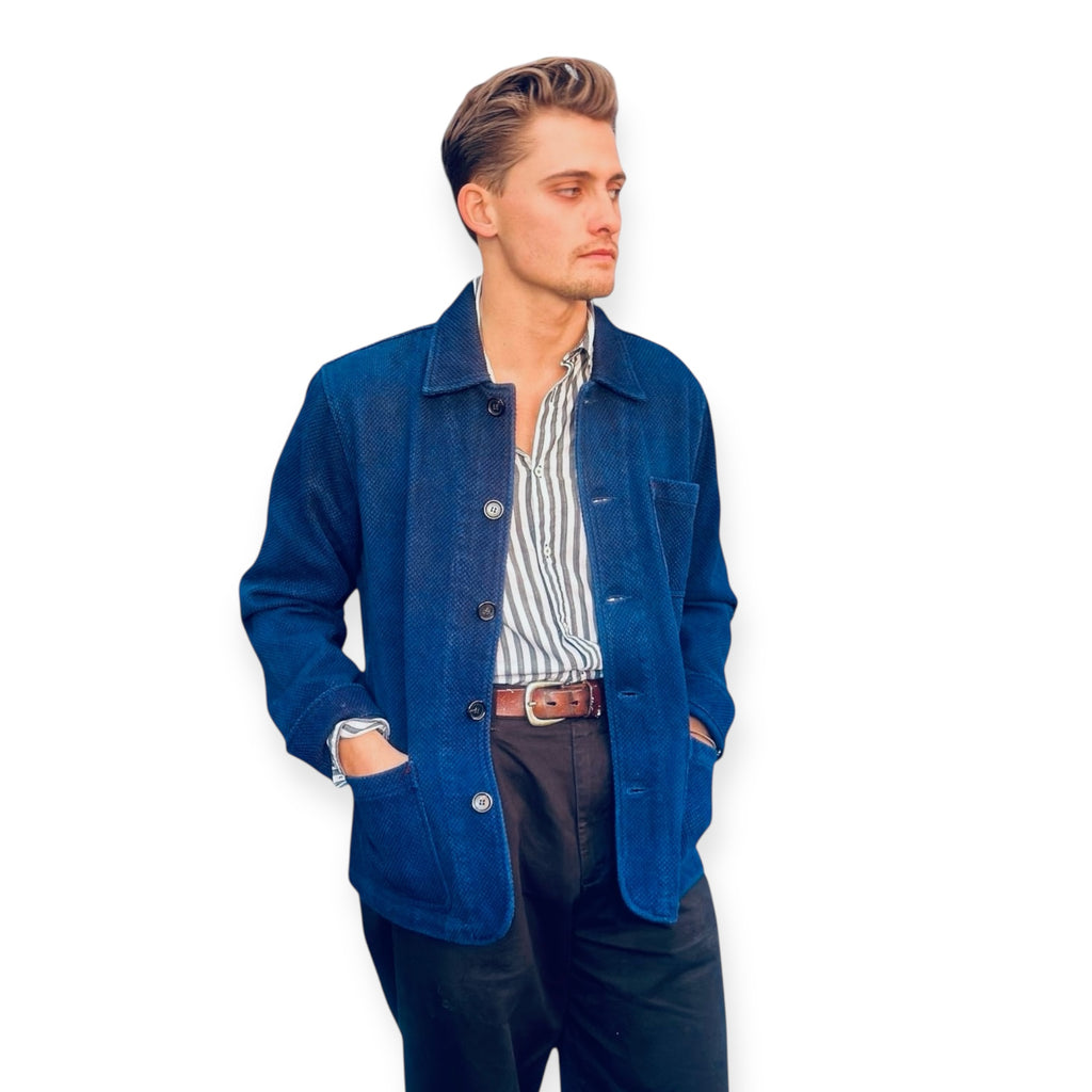 Indigo Sashiko Chore Jacket