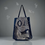 Embroidery Batik indigo bag 凤凰