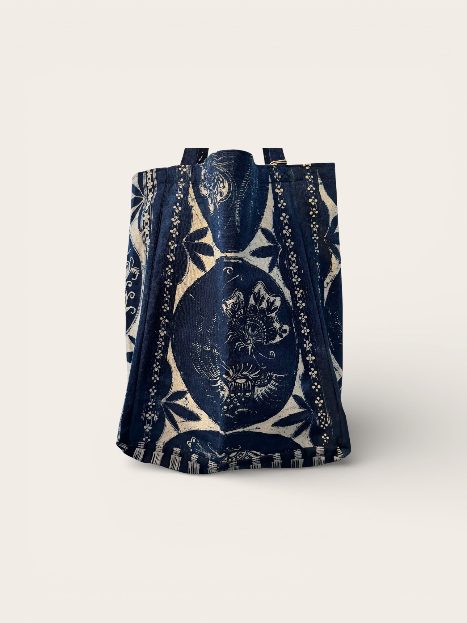 Batik indigo larger bag