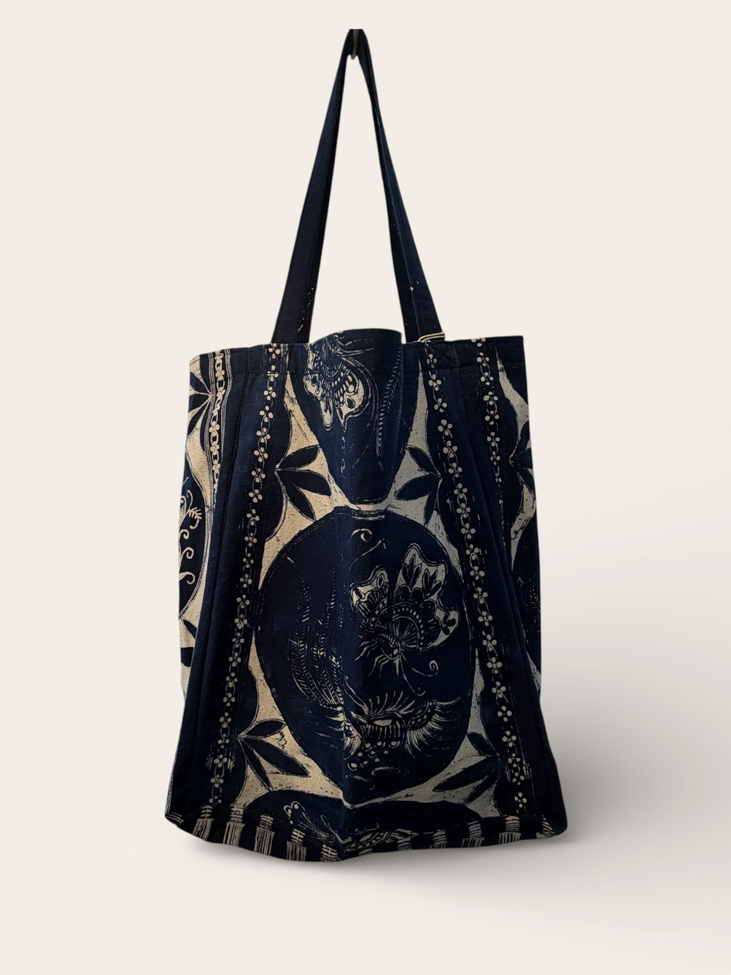 Batik indigo larger bag