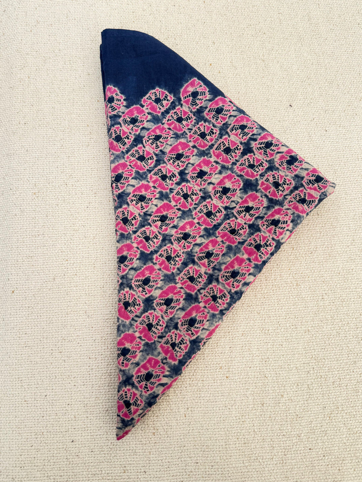 Cotton Shibori Bandana 粉