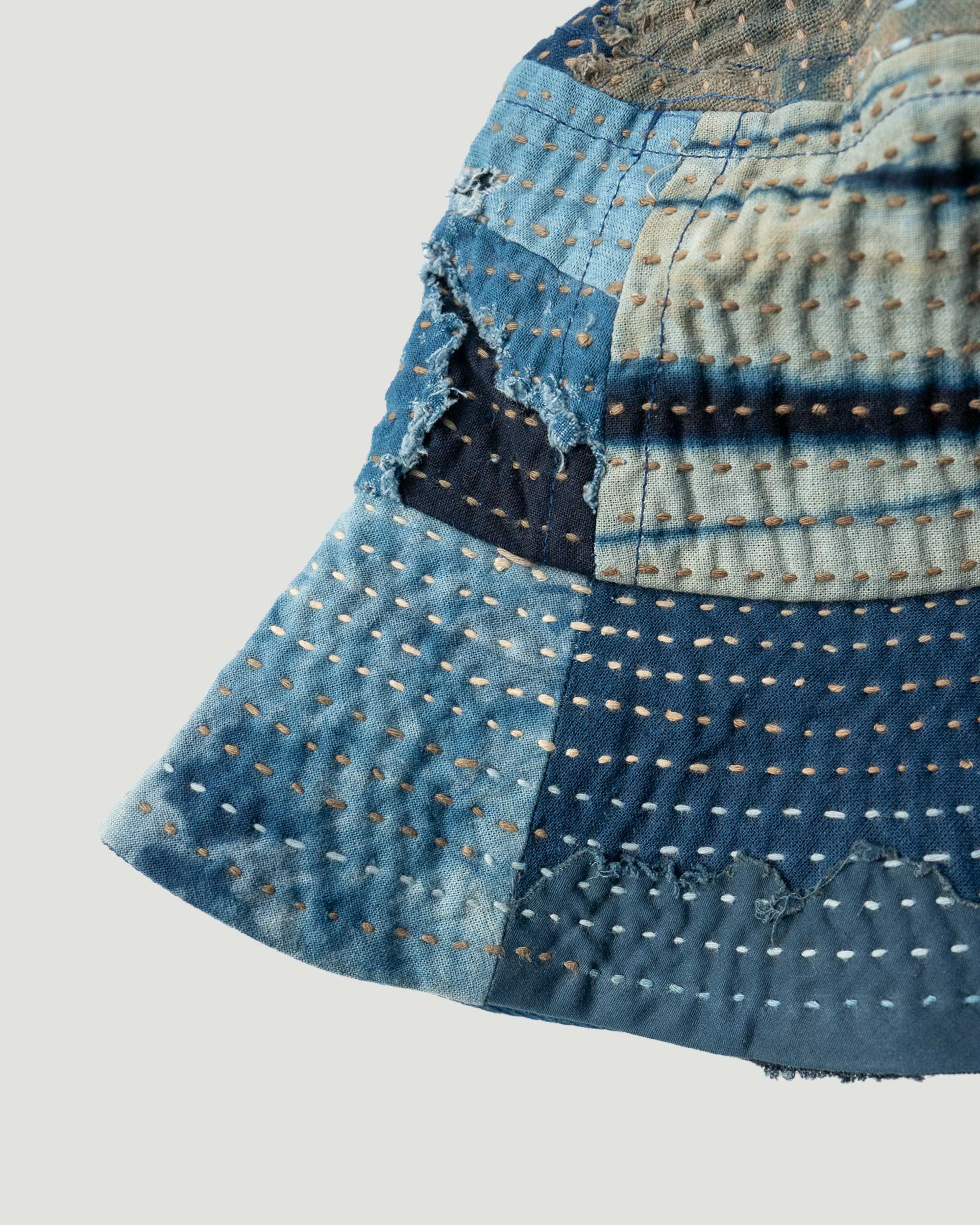 Indigo Boro Bucket Hat